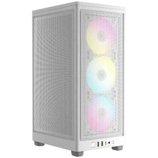 CASE CORSAIR 2000D AIRFLOW RGB – TEMPERADO – BLANCO – MINI ITX