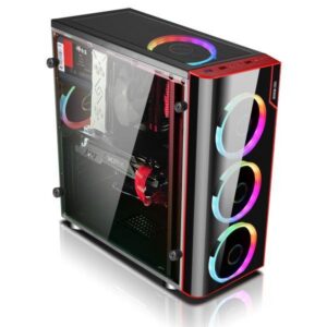 CASE GAMER EAGLE WARRIOR H410
  GLASS CG06Z3RA001C USB + HD AUDIO + USB 3,0 3FAN ARGB
