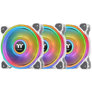 VENTILADOR THERMALTAKE RIING QUAD 12 RGB – 3PACK – BLANCO