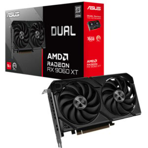 Kit Asus Dual AMD Radeon RX 9060 XT 16 GB + Redragon Diti K585