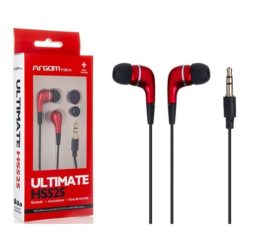 Audifonos Argom HS-525 Rojo