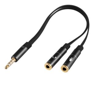 Cable Argom Flat 3.5 Male to Dual 3.5 Female
