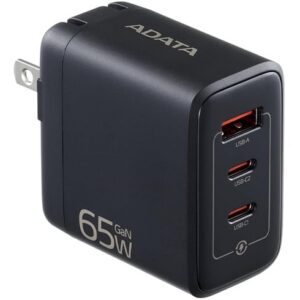 Cargador Adata GaN – 65W – Triple – Negro