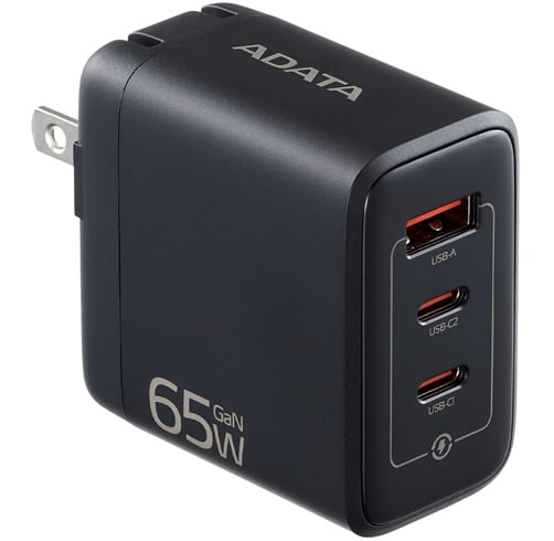 Cargador Adata GaN – 65W – Triple – Negro