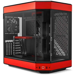 CASE HYTE Y60 – ATX – TEMPERADO – ROJO – NEGRO – MID TOWER