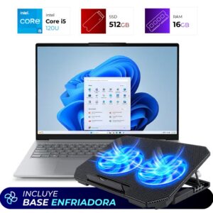 Combo Laptop + Base Enfriadora – Lenovo ThinkBook 16 G8 – IRL – Intel i5 210H – 16GB – 512GB – Arctic Grey