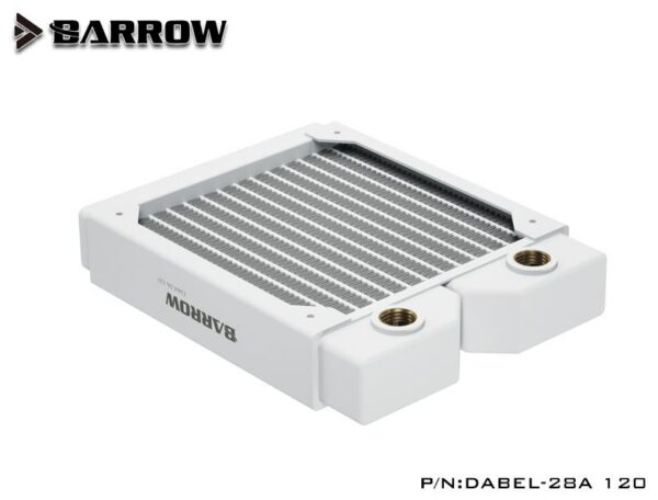 Radiador Barrow Dabel 28mm – 120mm – Blanco