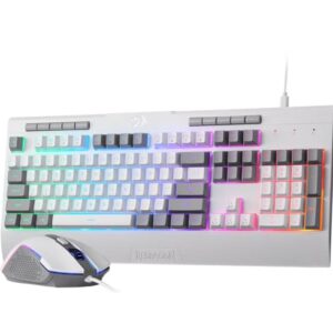 Teclado y Mouse Redragon Gaming Essentials – Blanco