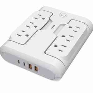 Regleta de Pared UNNO TEKNO de 6 EN 1 – 2X USB – PW5086WT