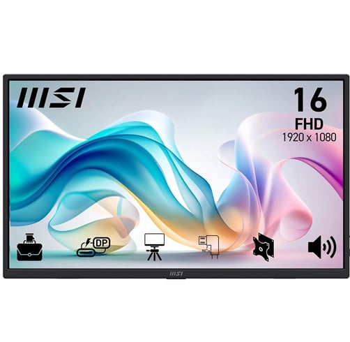 MSI Pro MP165 E6 – 16″ – FHD – 60Hz – IPS – Portable