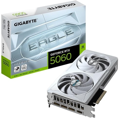 Kit Gigabyte Eagle OC Ice GeForce RTX 5060 – 8GB + Redragon Diti K585
