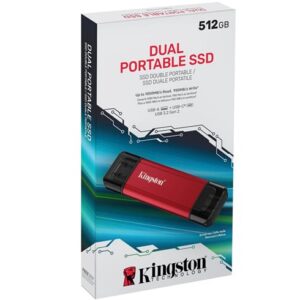 Externo SSD Kingston – 512GB – Dual Portable