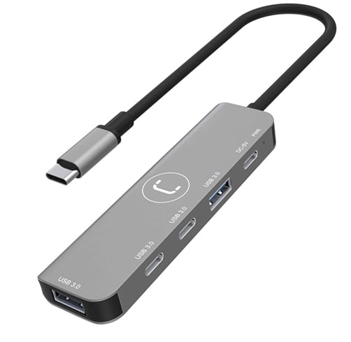 Hub Unno Tekno 4 puertos  – USB C – HB1012GY