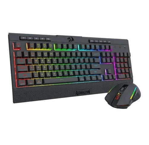 Teclado y Mouse Redragon Gaming Essentials – Wireless – Negro