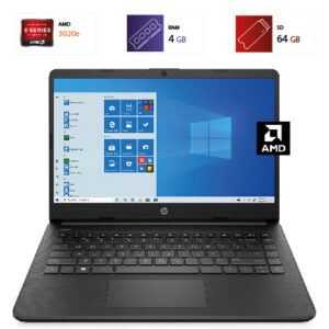 HP 14-fq0020nr – AMD 3020e – 4GB – 64GB SD