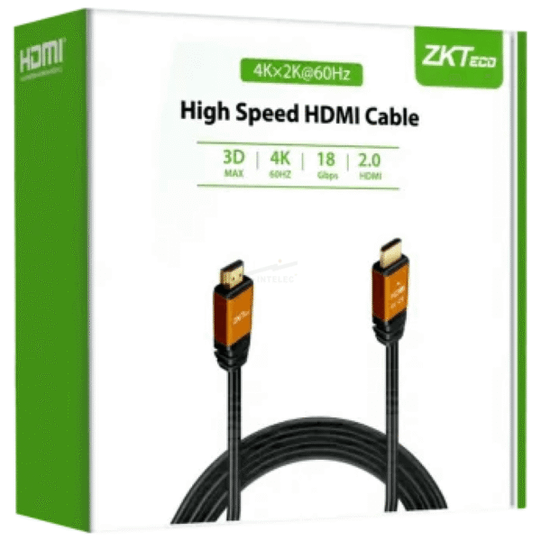 CABLE ZKTECO HDMI MACHO A HDMI MACHO – 20 M