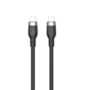 CABLE HYPERJUICE USB-C a USB-C – 2 METROS – NEGRO