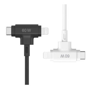 CABLE HIBRIDO HYPERJUICE USB-C Y LIGHTNING – 1.5 MTS