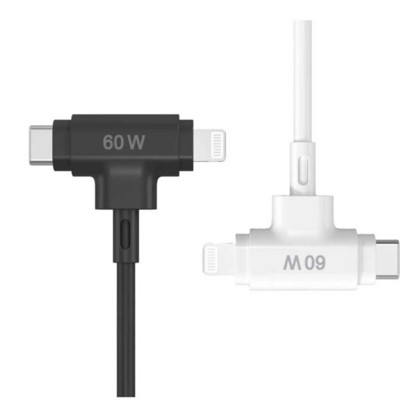CABLE HIBRIDO HYPERJUICE USB-C Y LIGHTNING – 1.5 MTS