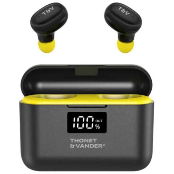 AUDIFONOS THONET & VANDER BOHNE TOPP – BLUETOOTH – NEGRO-AMARILLO