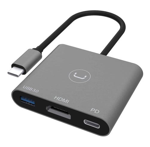 Hub Unno Tekno 3 En 1 – USB C – HB1101GY