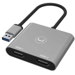 Adaptador UNNO TEKNO USB A DOBLE HDMI – HB1102GY