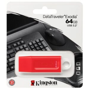 Kingston Data traveler Exodia – 64GB – Roja