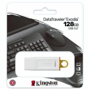 Kingston Data traveler Exodia – 128GB – Blanca