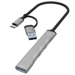 Hub Unno Tekno 2 en 1  – USB C – HB1014GY