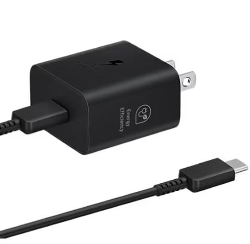 Cargador Samsung con cable – 25W Low Stanby – USB-C 1M – Negro