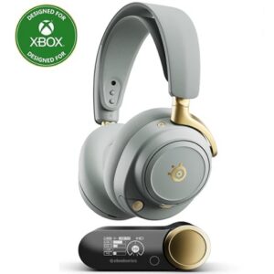 SteelSeries Arctis Nova Elite – Xbox – Noise Cancellation – Wireless – Sage & Gold