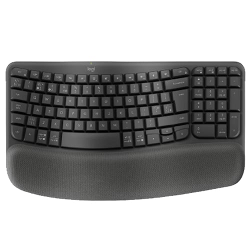 Logitech Wave Keys Ergonomic – Wireless – Negro