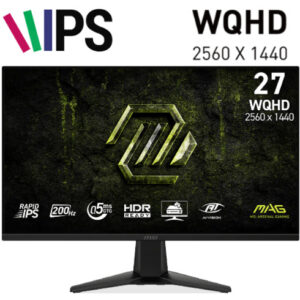 MSI MAG 275QF E20 – 27″ – 2K/WQHD – 200Hz – IPS