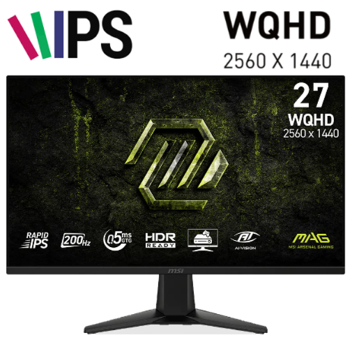 MSI MAG 275QF E20 – 27″ – 2K/WQHD – 200Hz – IPS