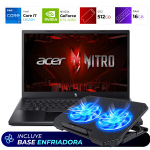 Acer Nitro V 15 – i7 13620H – 16 GB – RTX 4050 – 512 GB + Base Enfriadora