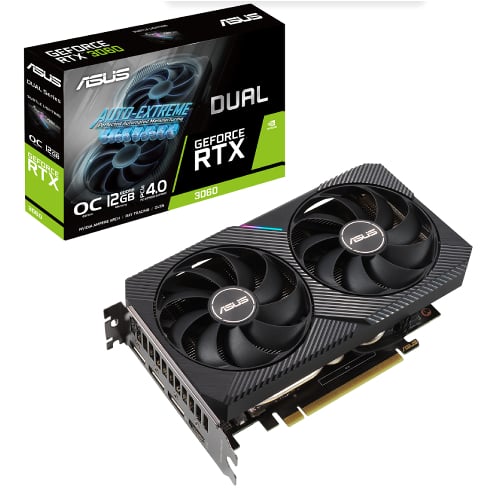 Asus Dual Geforce RTX 3060 OC – 12GB