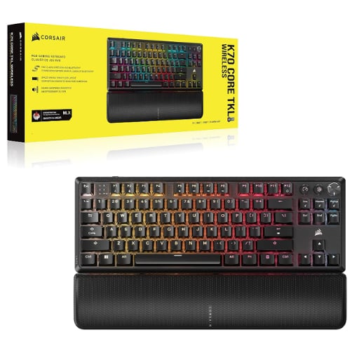 Teclado Corsair K70 Core TKL Wireless – RGB – Negro