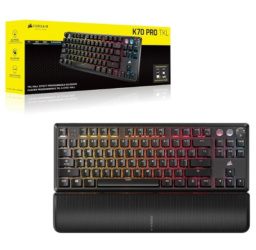 Corsair Teclado K70 Pro TKL – RGB – Negro