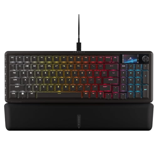 Teclado Corsair Vanguard 96 – RGB – LCD – Negro