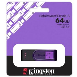 Kingston Memoria USB  DataTraveler Exodia S – 64GB – Morado