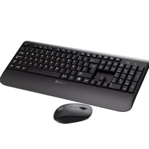Teclado y Mouse Klip Xtreme KeyRoll – ESP – Negro
