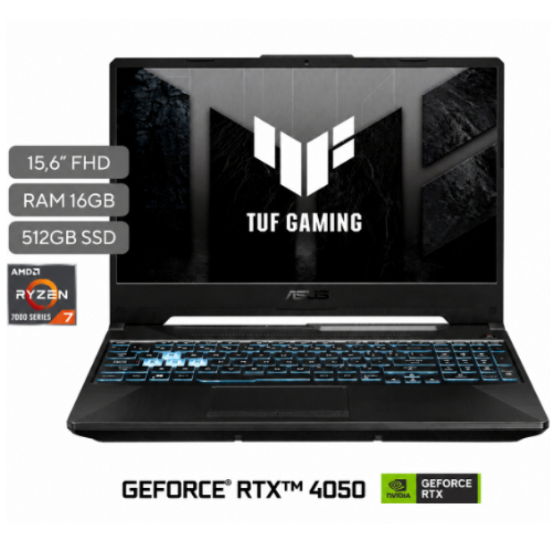 ASUS Tuf Gaming A16 – AMD Ryzen 7 7445HS – 16GB – RTX 4050 – 1TB – Mecha Gray