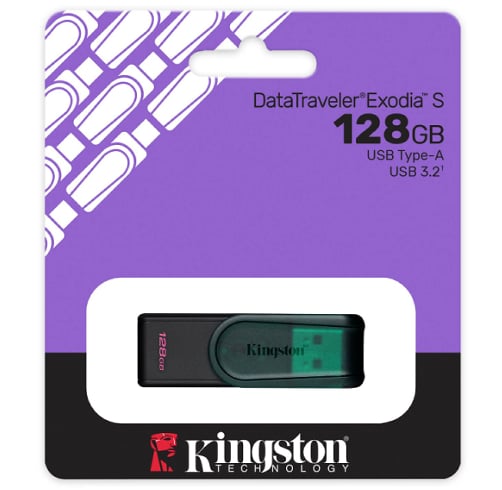 Kingston Memoria USB DataTraveler Exodia S – 128GB – Verde