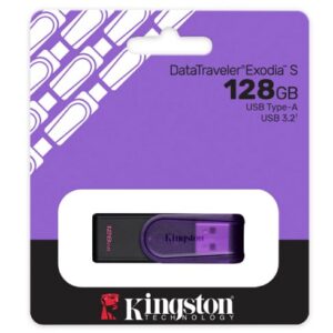 Kingston Memoria USB DataTraveler Exodia S – 128GB – Morado