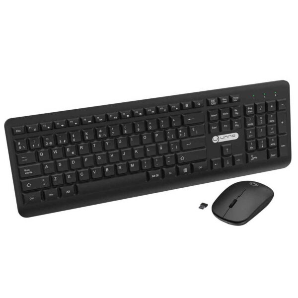 TECLADO Y MOUSE UNNO KLASS – INALAMBRICO – ESPAÑOL