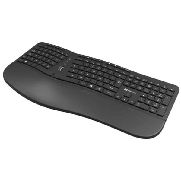 TECLADO KLIP ERGONOMICO TRANSCEND INALAMBRICO