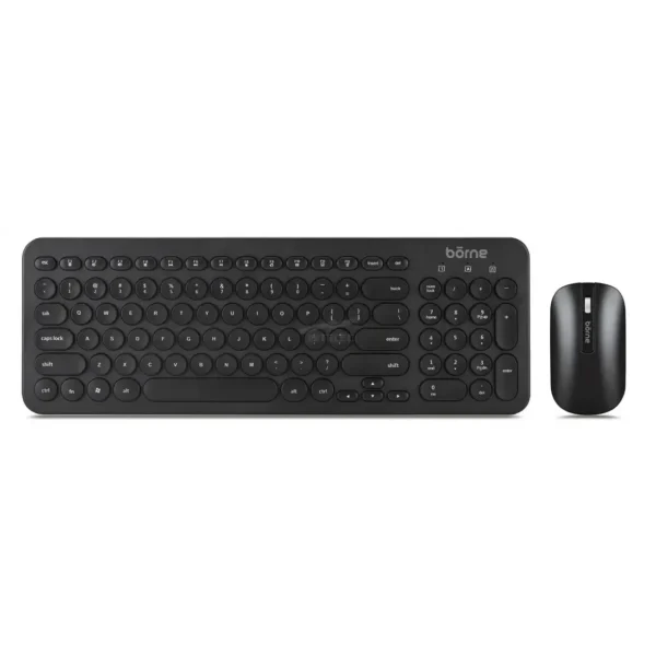 TECLADO Y MOUSE BORNE KBMS250 – INALAMBRICO