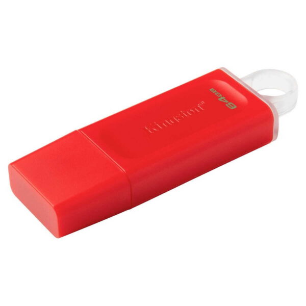 MEMORIA USB KINGSTON DATATRAVELER EXODIA – USB 3.2 – 64GB – ROJA