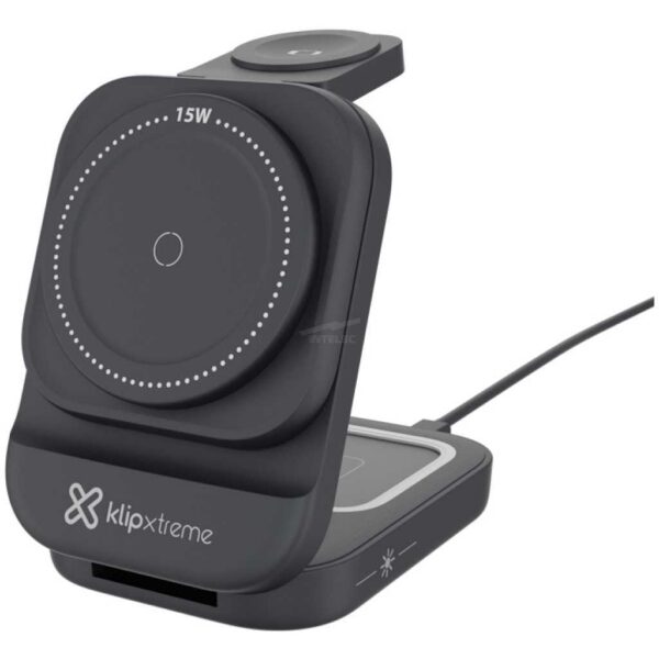 CARGADOR KLIP POWERDESK LITE 3 EN 1 – CARGA INALAMBRICA