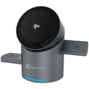 CARGADOR KLIP POWERDESK SPIN 3 EN 1 – CARGA INALAMBRICA